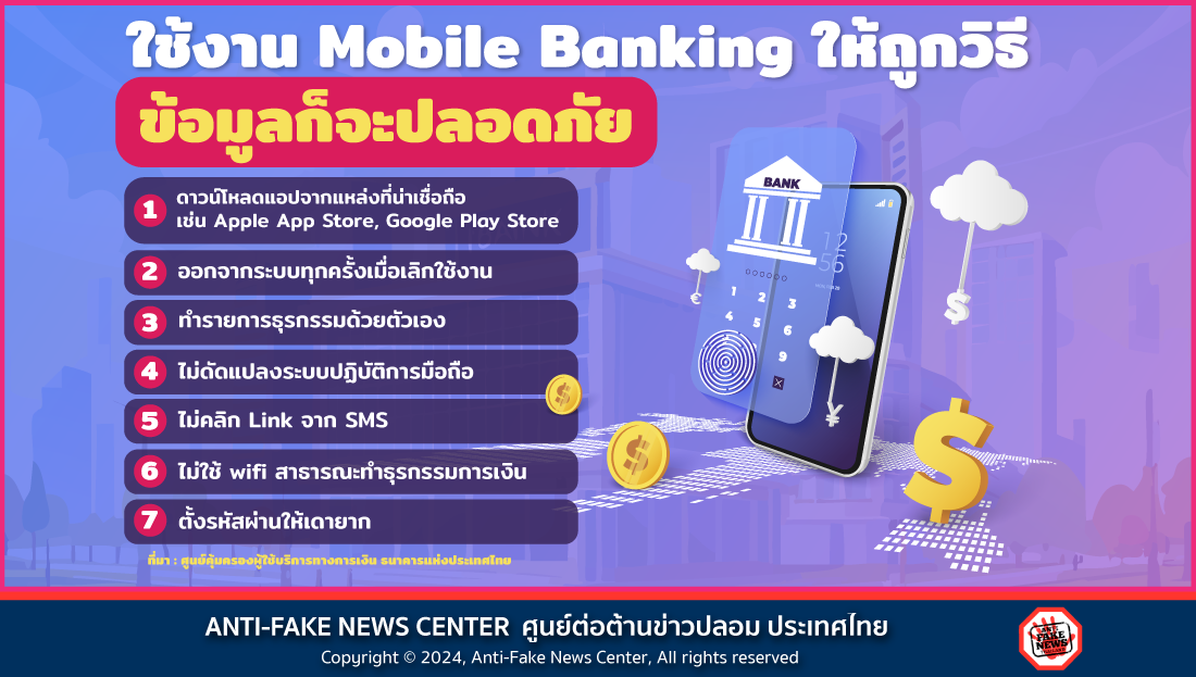 ใช้งาน Mobile Banking ให้ถูกวิธี ข้อมูลก็จะปลอดภัย